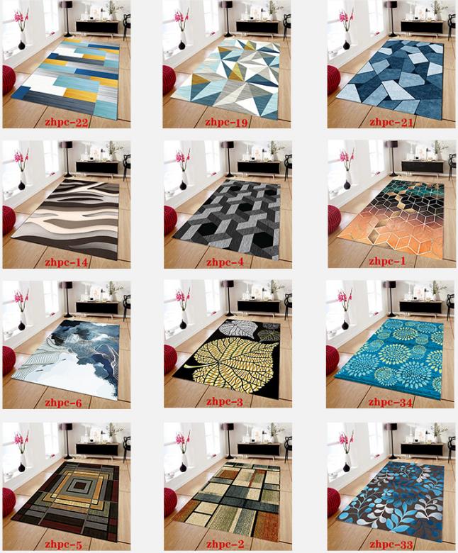 Stildiagramm f&uuml;r Wohnzimmerteppiche