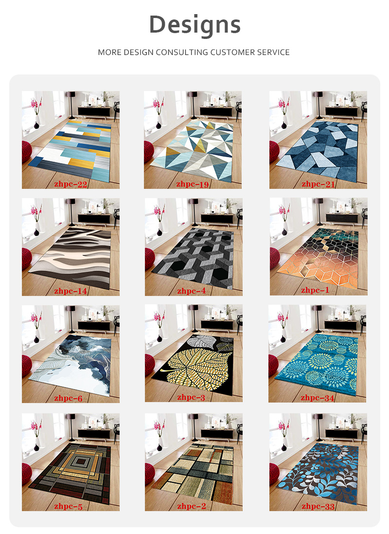 im Wohnungszimmer gedruckten Teppich entspricht.
