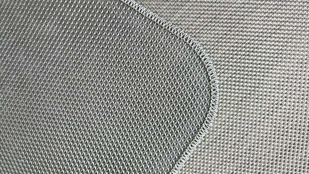 Rückseite des Teslin-Stuhlkissens