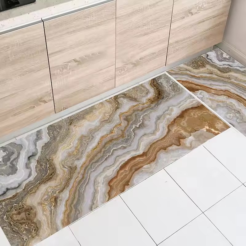 Extra dicke Anti -Müdigkeits -Bodenmatte, Anti -Slip -Küchenteppiche und Matten Waschbecken absorbierende Matten