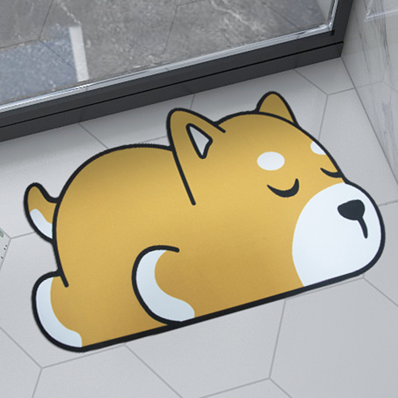 Diatomit-Badematte in individueller Form und Muster – sehr saugfähig und umweltfreundlich