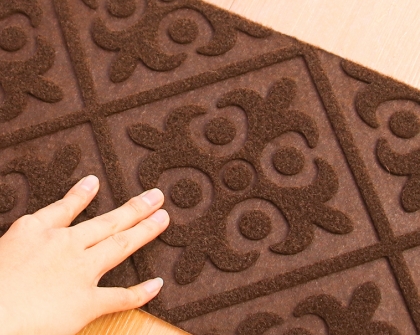 Maßgeschneiderte geprägte Stufenmatte