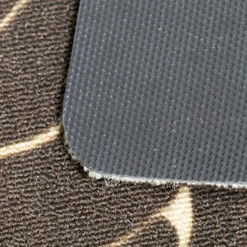 Kreisförmiges, mit Samt bedrucktes Türpolster-Display