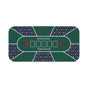 Tragbare, rutschfeste Pokerspielmatte aus Polyesterfaser mit waschbarer, bedruckter Tischmatte