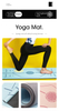 Yogamattendicke 10 mm doppelseitiger nicht rutscher Übungsmatte, professionelle TPE-Yogamatte für Männer und Frauen, dicke Fitnessmatte mit Trägern für Bewegung, Yoga, Fitness, Pilates, Bodenübung 