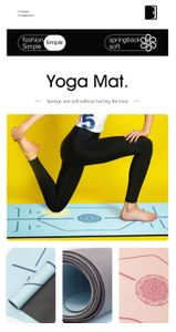 Yogamattendicke 10 mm doppelseitiger nicht rutscher Übungsmatte, professionelle TPE-Yogamatte für Männer und Frauen, dicke Fitnessmatte mit Trägern für Bewegung, Yoga, Fitness, Pilates, Bodenübung 