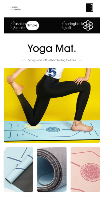 Yogamattendicke 10 mm doppelseitiger nicht rutscher Übungsmatte, professionelle TPE-Yogamatte für Männer und Frauen, dicke Fitnessmatte mit Trägern für Bewegung, Yoga, Fitness, Pilates, Bodenübung 