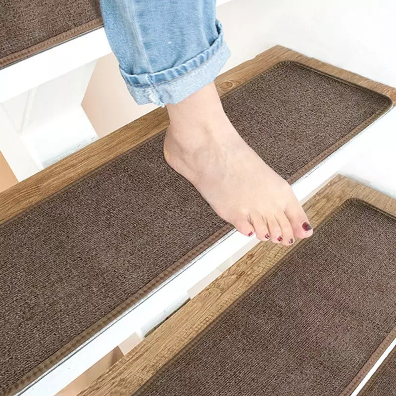 Einfach zu reinigendem Selbstkleber Nicht -Schlupf- und wasserdichte Treppenmatte