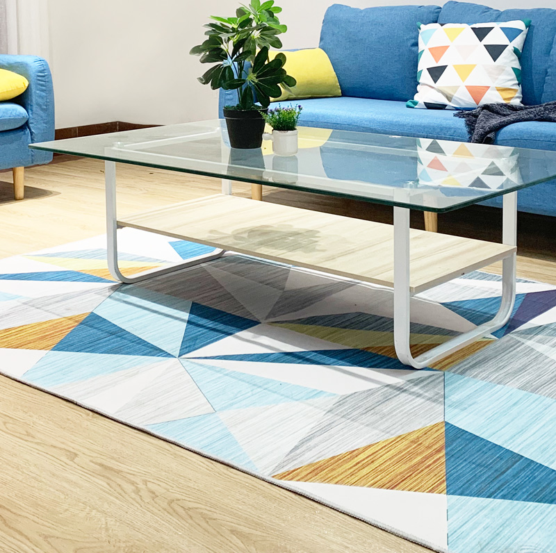 Teppich für den im Wohnzimmer gedruckten und 