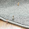 RATO Shaggy Kabine gefärbte hellgraue Teppiche, Fläche Teppiche für Wohnzimmer, Anti-Skid-Extra bequemer flauschiger Bodenteppich für Innenhäuser Dekoration