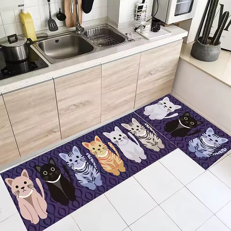Extra dicke Anti -Müdigkeits -Bodenmatte, Anti -Slip -Küchenteppiche und Matten Waschbecken absorbierende Matten