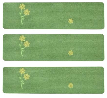 Anpassbare, gestreifte, bestickte Stufenmatte