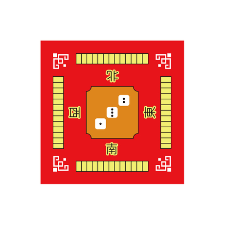 Mahjong Mat Anti Slip Rauschen Reduktionstischabdeckung für Mahjong