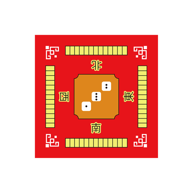 Mahjong Mat Anti Slip Rauschen Reduktionstischabdeckung für Mahjong