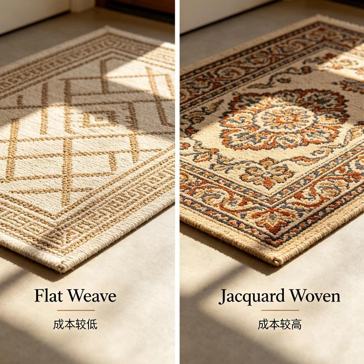 Flachgewebe vs. Jacquard-gewebte Fußmatten – Wie unterschiedliche Webmethoden den Musterausdruck und die Produktionskosten bestimmen